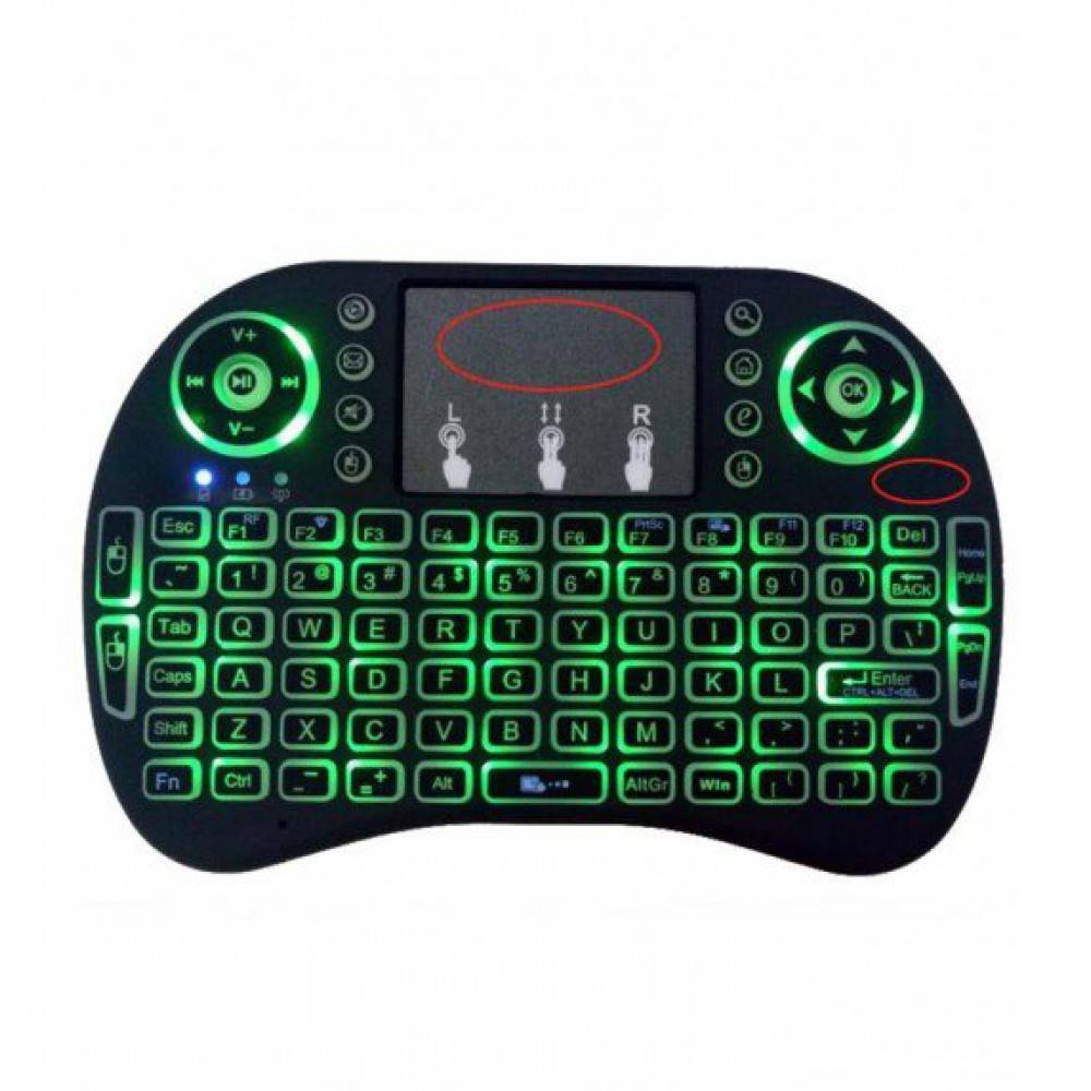 Mini ασύρματο πληκτρολόγιο με LED φωτισμό | Factory QY-K07 - second view